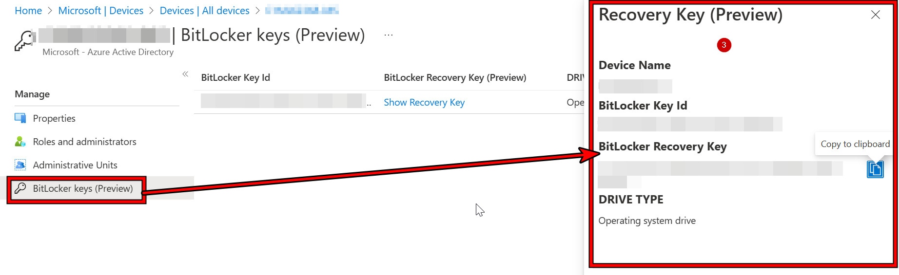 BitLocker Anahtarını Azure Active Directory'den kurtarma