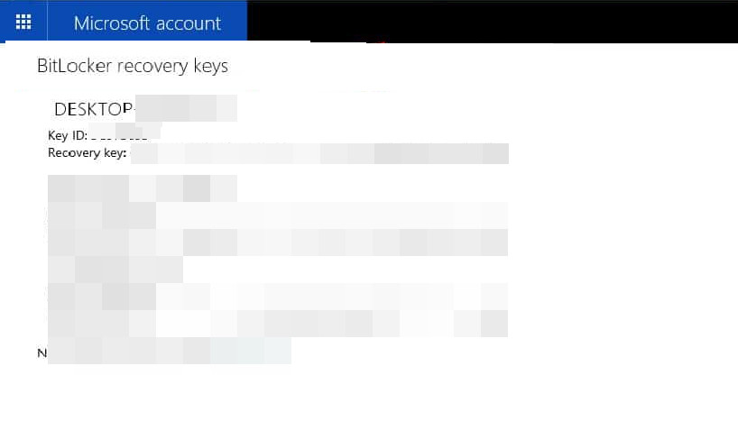 Microsoft Hesabındaki BitLocker Kurtarma Anahtarını Görüntüleme