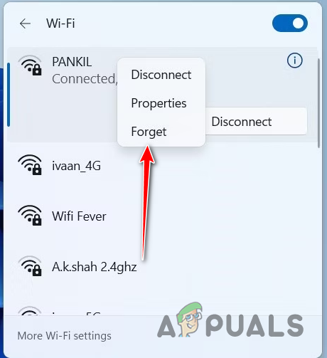 Wi-Fi Bağlantısını Unutmak
