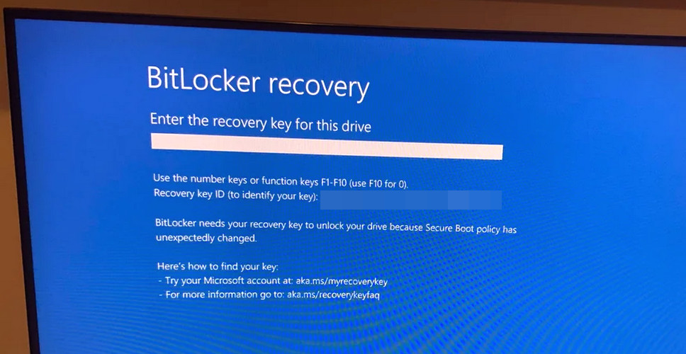 Kayıp BitLocker Kurtarma Anahtarı